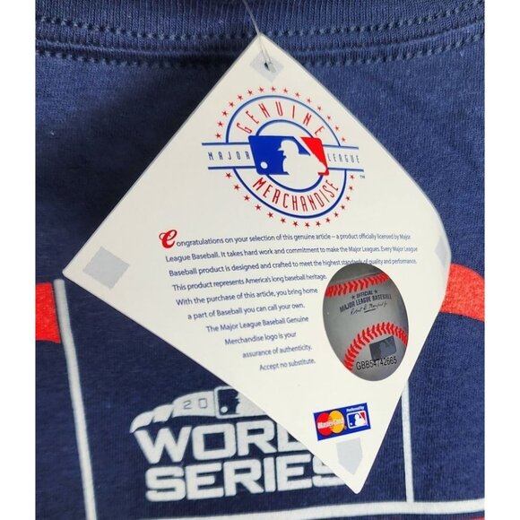 Majestic 2018 World Series Champions Boston Red Sox T-Shirt - Large 100% Cotton - Picture 9 of 12